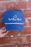 Denim & White Roper Hat
