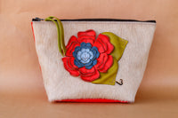 Cowhide Makeup Bag