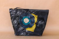 Cowhide Makeup Bag