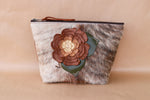 Cowhide Makeup Bag