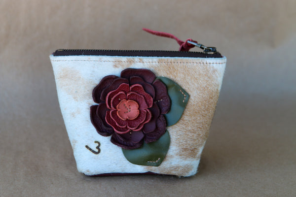 Mini Cowhide Makeup Bag