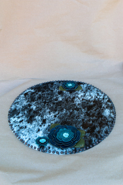 18" Cowhide Centerpiece