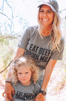 New Cotton ‘Eat Beef Drink Milk' Unisex Fit Tee