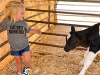 'Eat Beef Drink Milk' Toddler Unisex Fit Tee