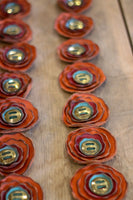 Leather Chap Flowers