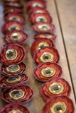 Leather Chap Flowers