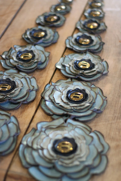 Leather Chap Flowers