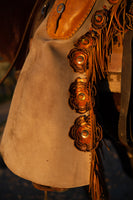 Leather Chap Flowers