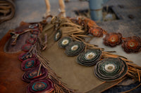 Leather Chap Flowers