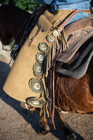 Leather Chap Flowers