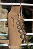 Leather Chap Flowers